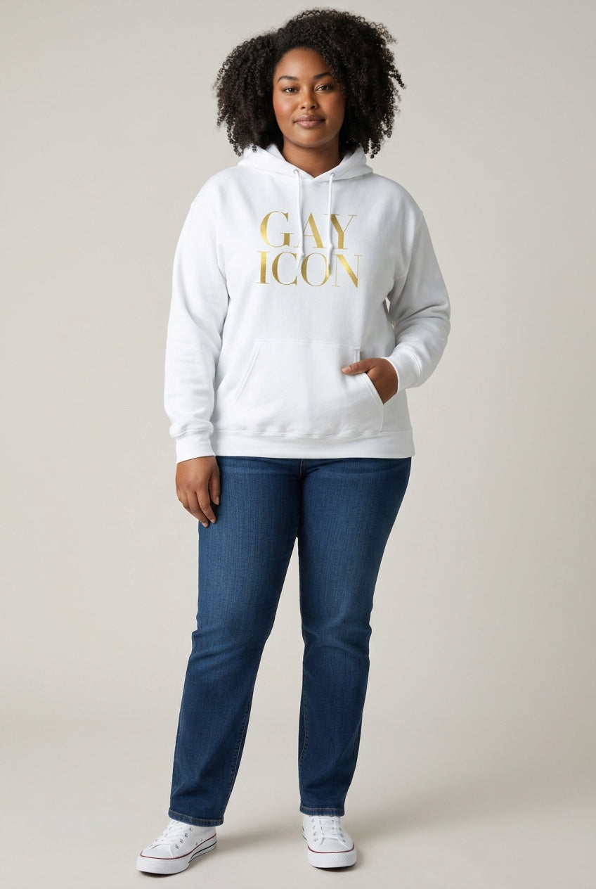 Bold LGBTQ+ Statement Hoodie | GAY ICON | GAY ICON COLLECTION