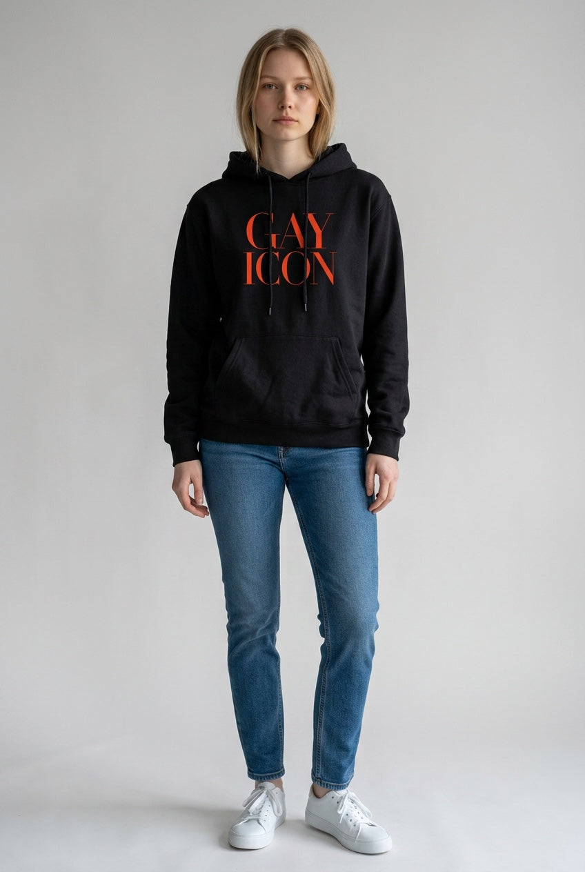 Bold LGBTQ+ Statement Hoodie | GAY ICON | GAY ICON COLLECTION