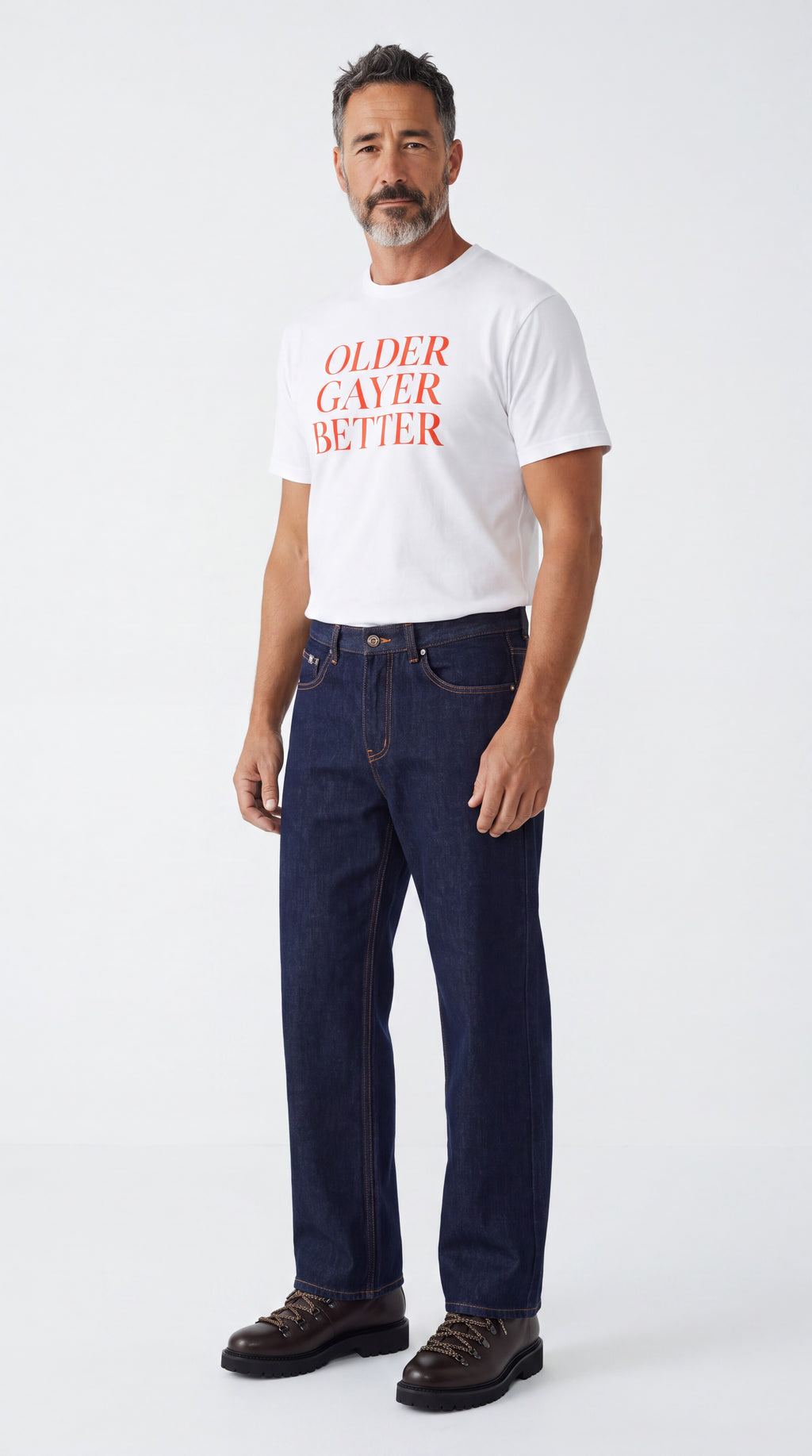 Unisex Seamless 100% Cotton Tee | OLDER GAYER BETTER