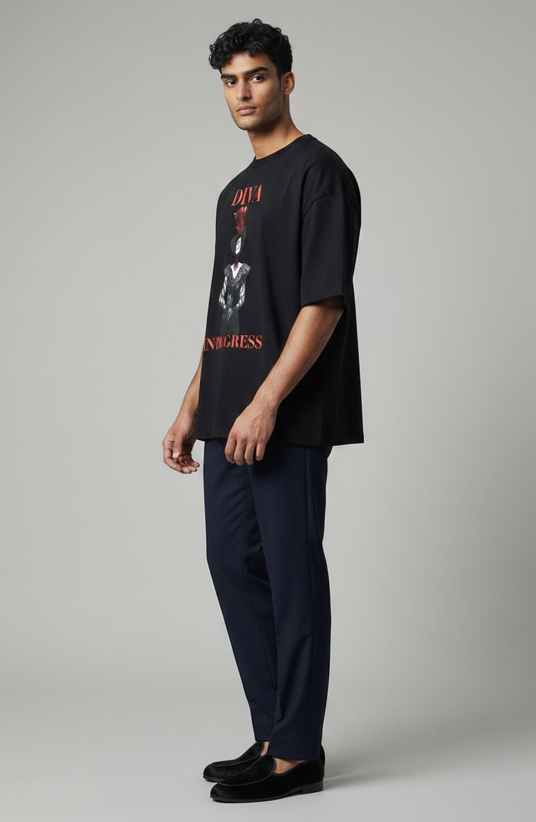 Oversized One-Piece Boxy Tee — DIVA IN PROGRESS | Statement Streetwear