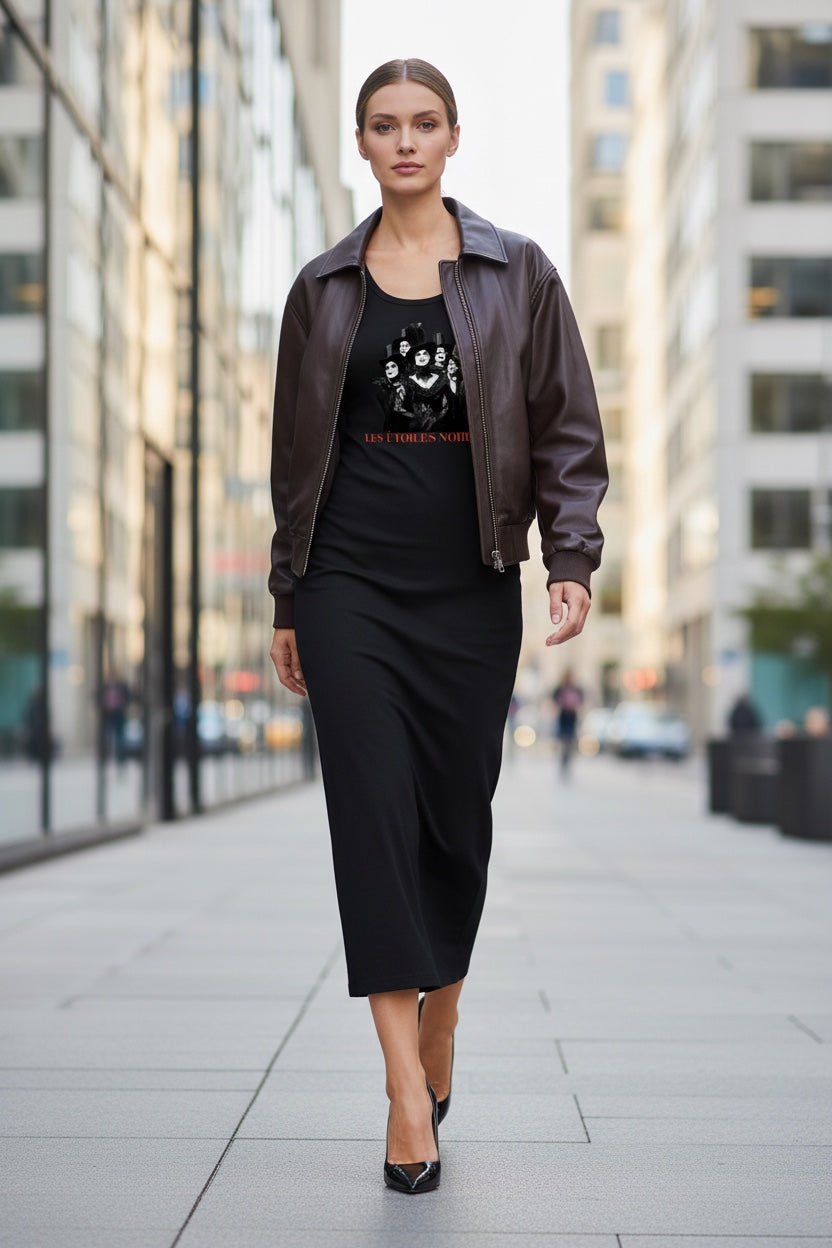 Women's Slim Sleeveless Dress | LES ÉTOILES NOIRES | LE SALON COLLECTION