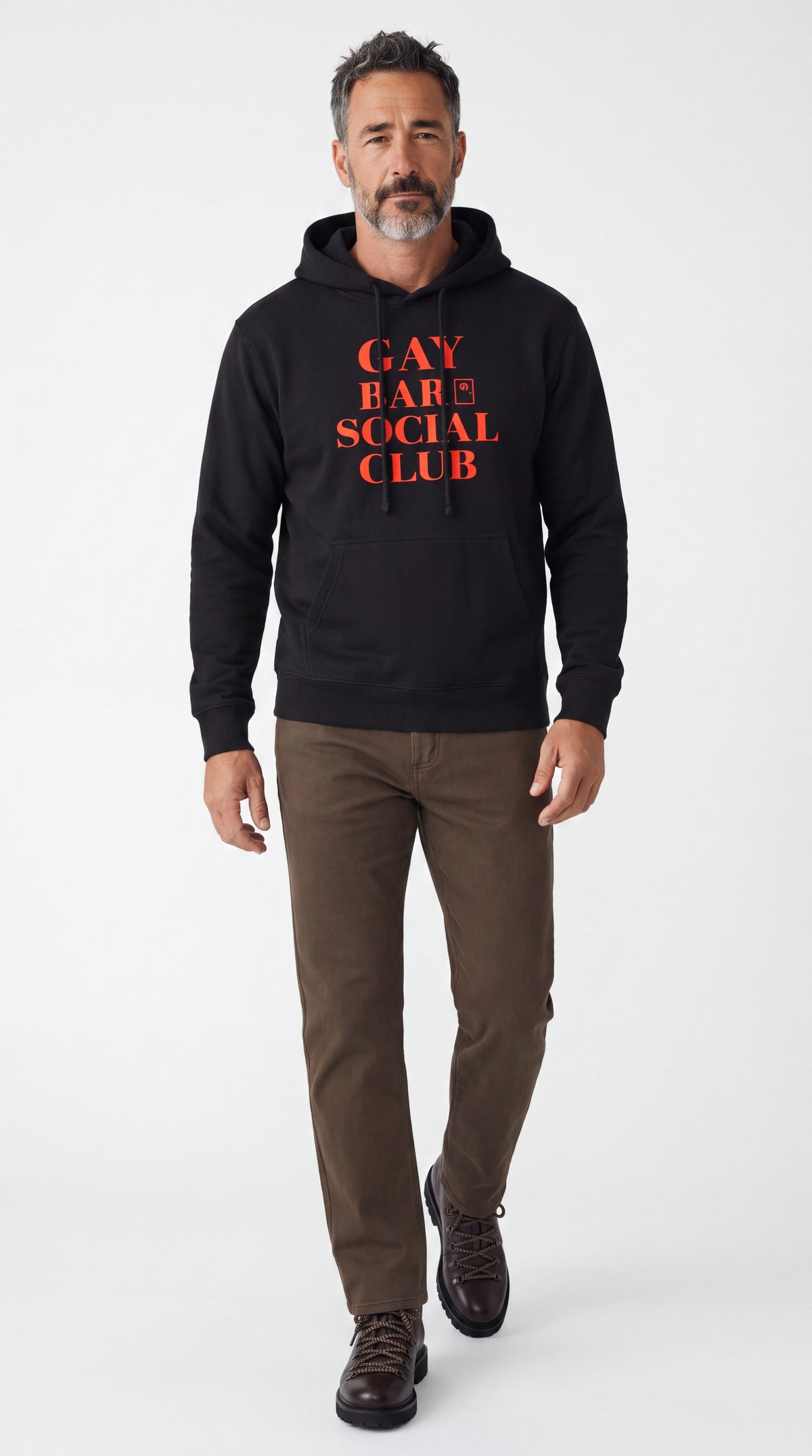 Unisex Heavyweight 100% Cotton Hoodie | GAY BAR SOCIAL CLUB
