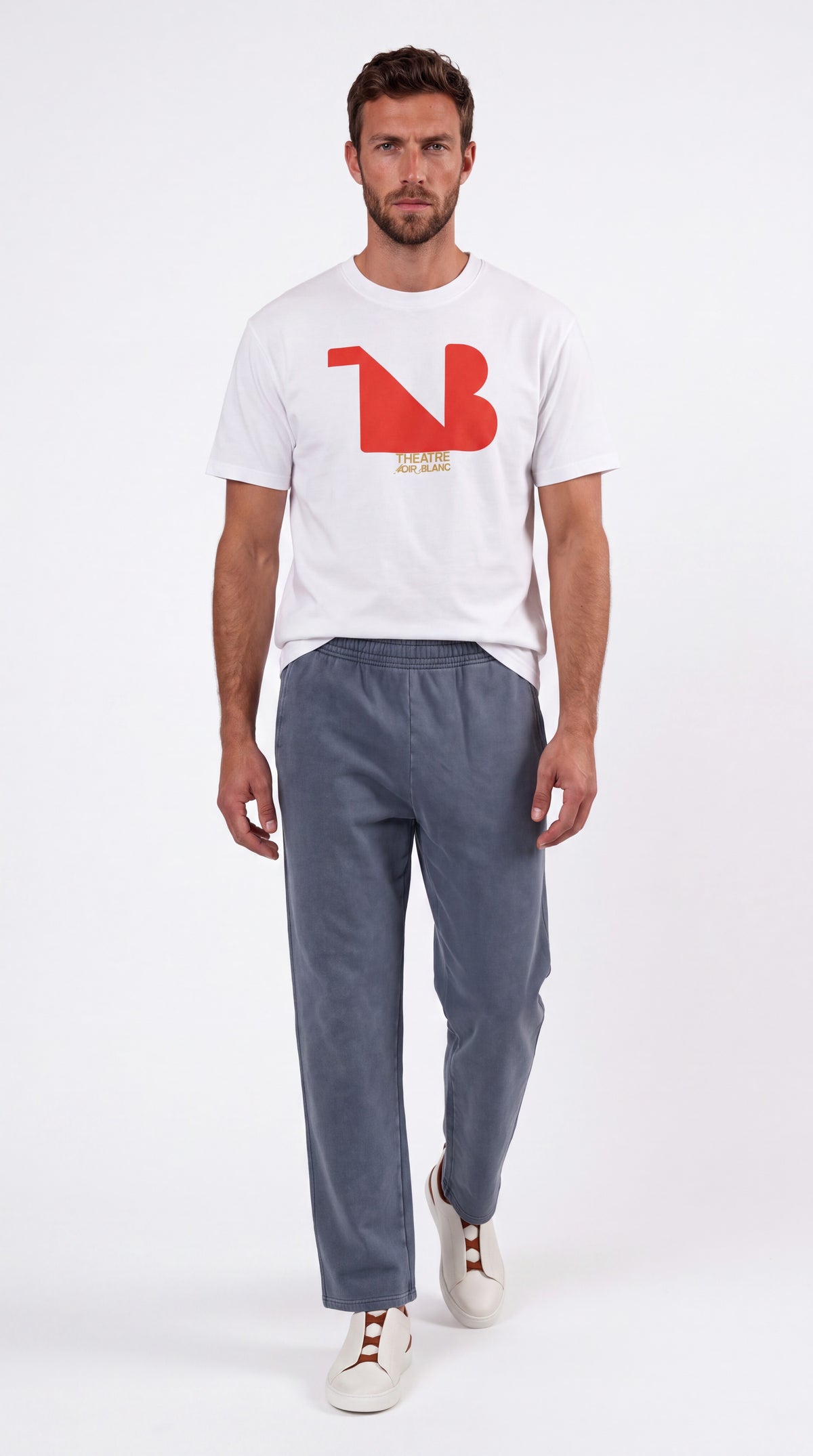 Unisex Seamless 100% Cotton Tee Red Logo