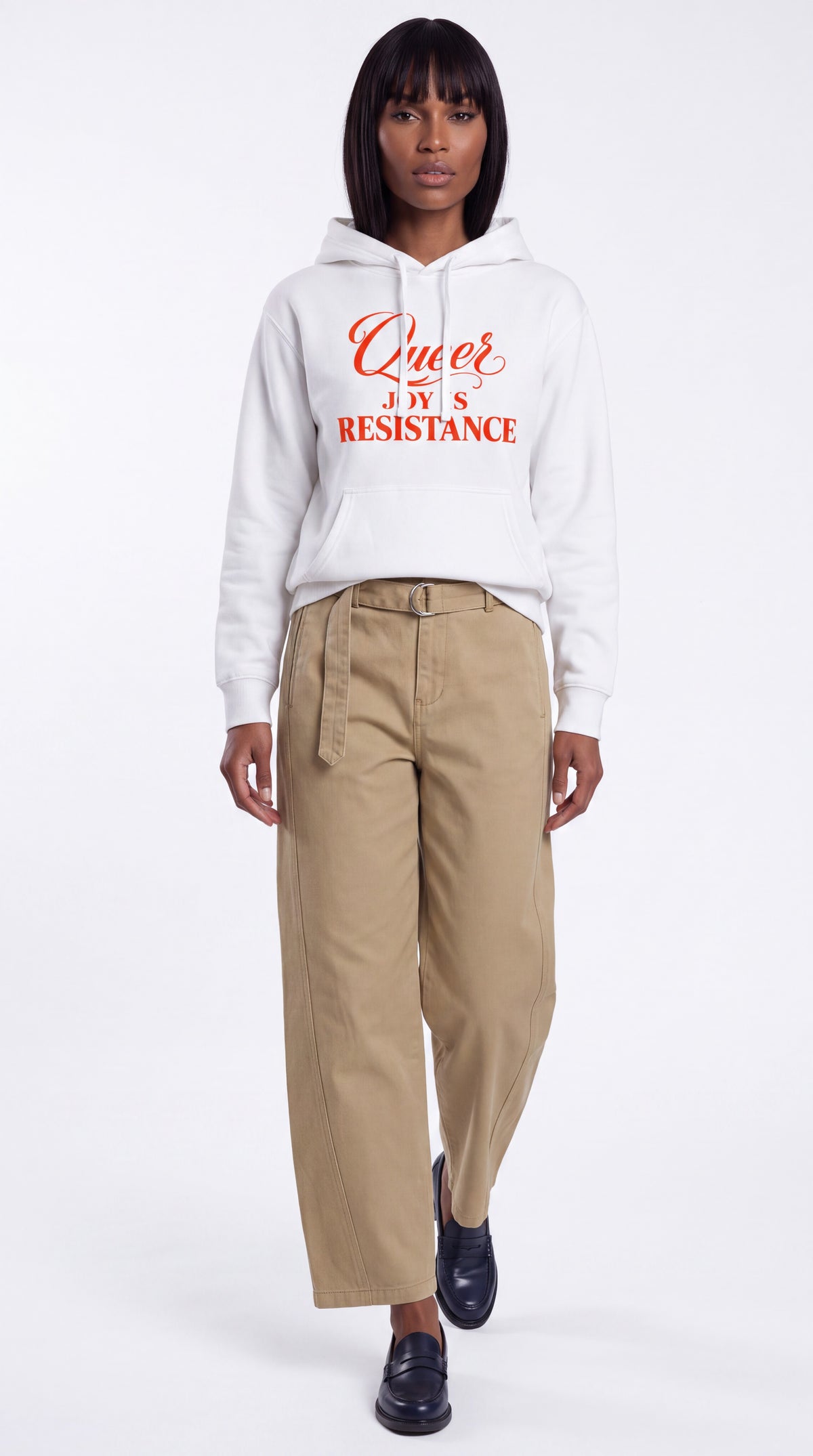 Unisex Heavyweight 100% Cotton Hoodie | QUEER JOY IS RESISTANCE
