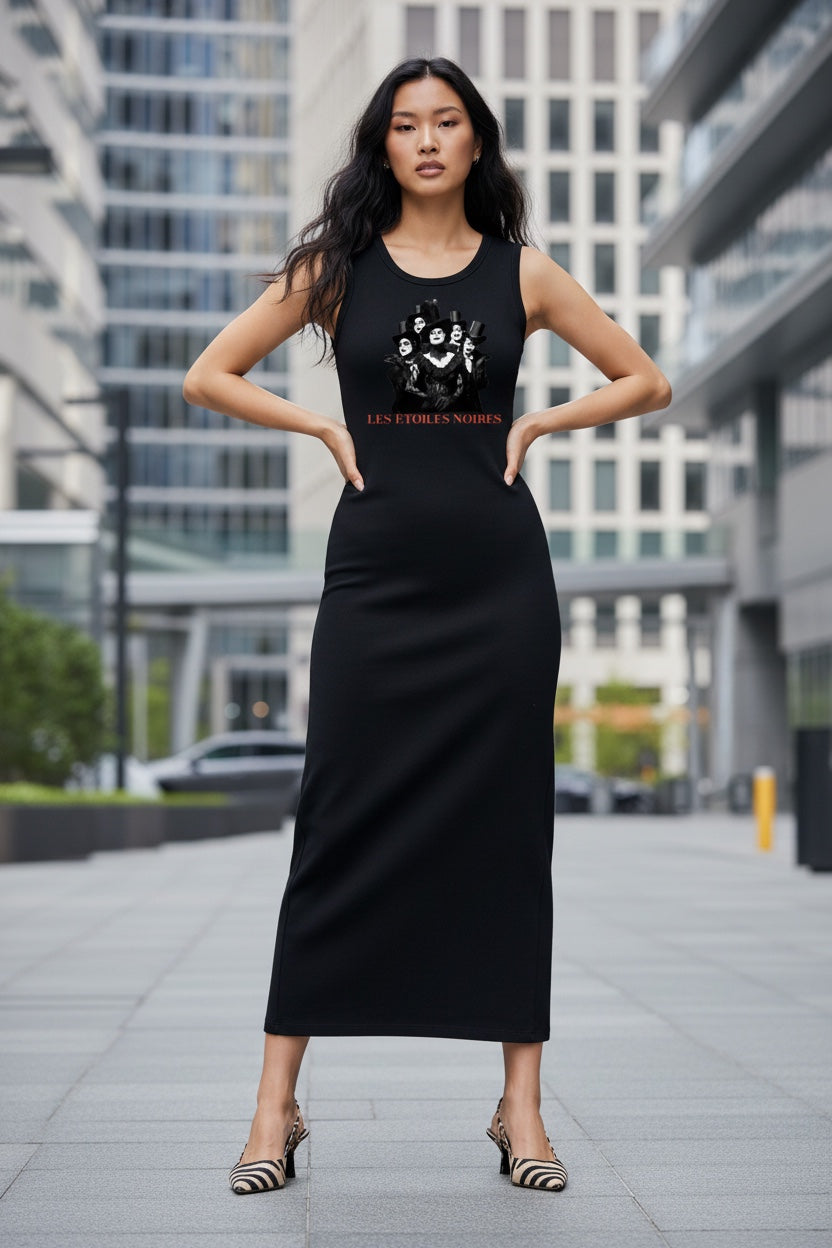 Women's Slim Sleeveless Dress | LES ÉTOILES NOIRES | LE SALON COLLECTION
