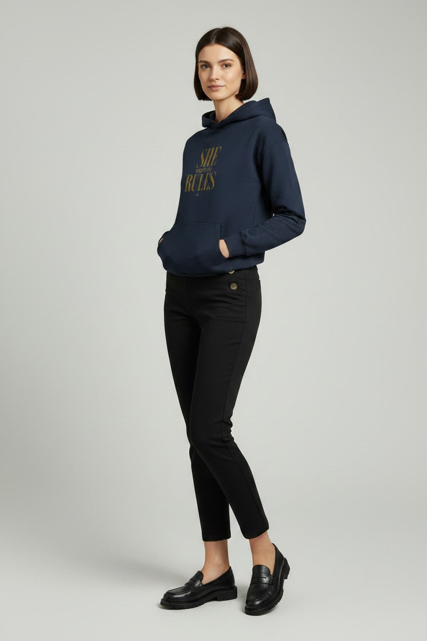 Premium Unisex Fleece Hoodie | SHE WRITES THE RULES | CONVERSATION COLLECTION