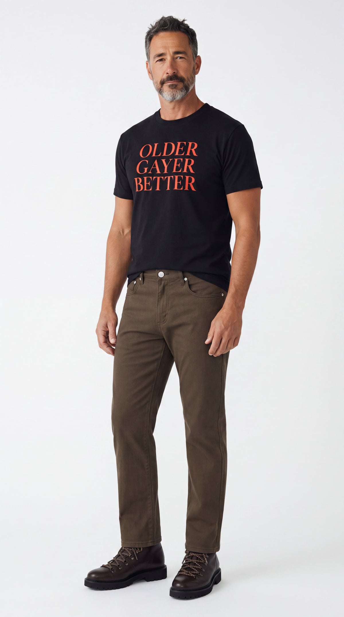 Unisex Seamless 100% Cotton Tee | OLDER GAYER BETTER