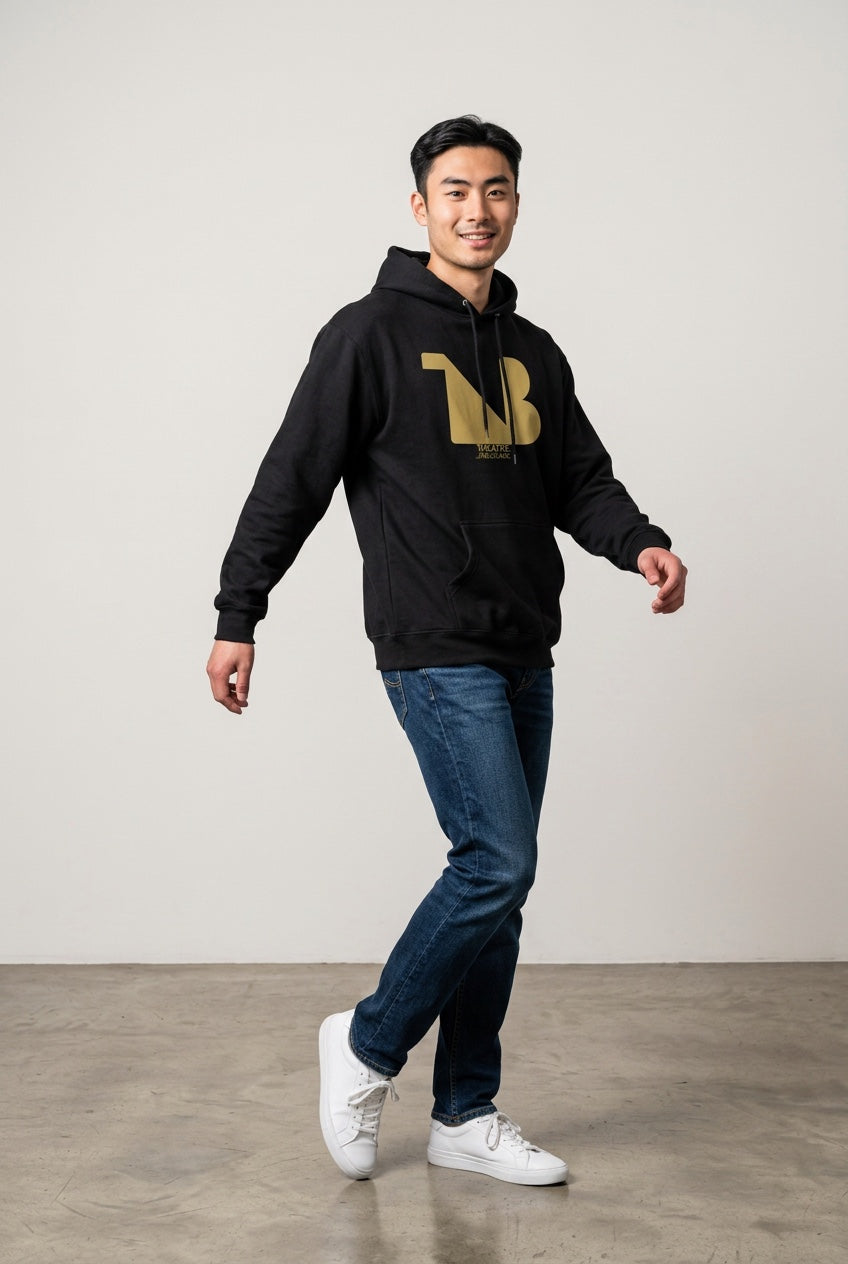 Theatre-Inspired Statement Hoodie — THEATRE NOIR BLANC | Noir Aesthetic