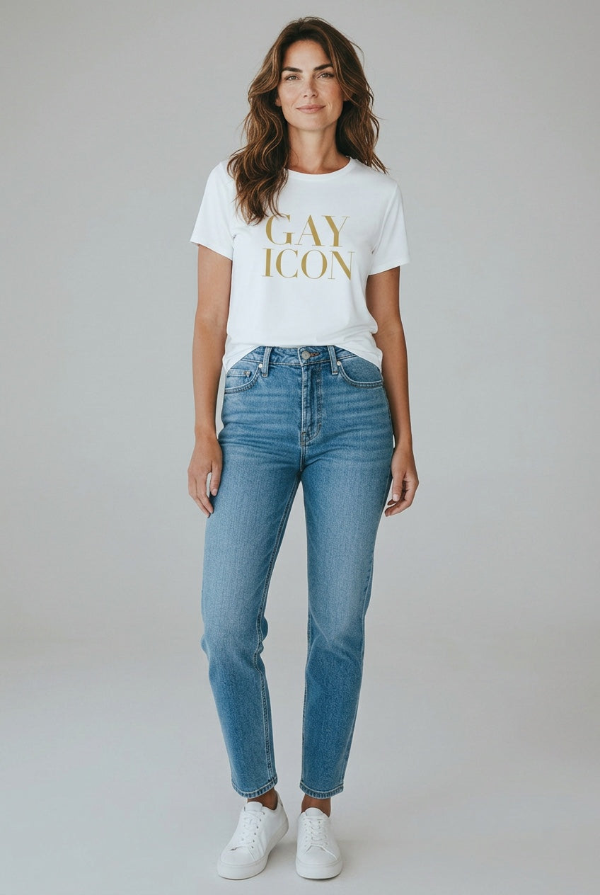 Crewneck Women's Tee Shirt | GAY ICON | GAY ICON COLLECTION