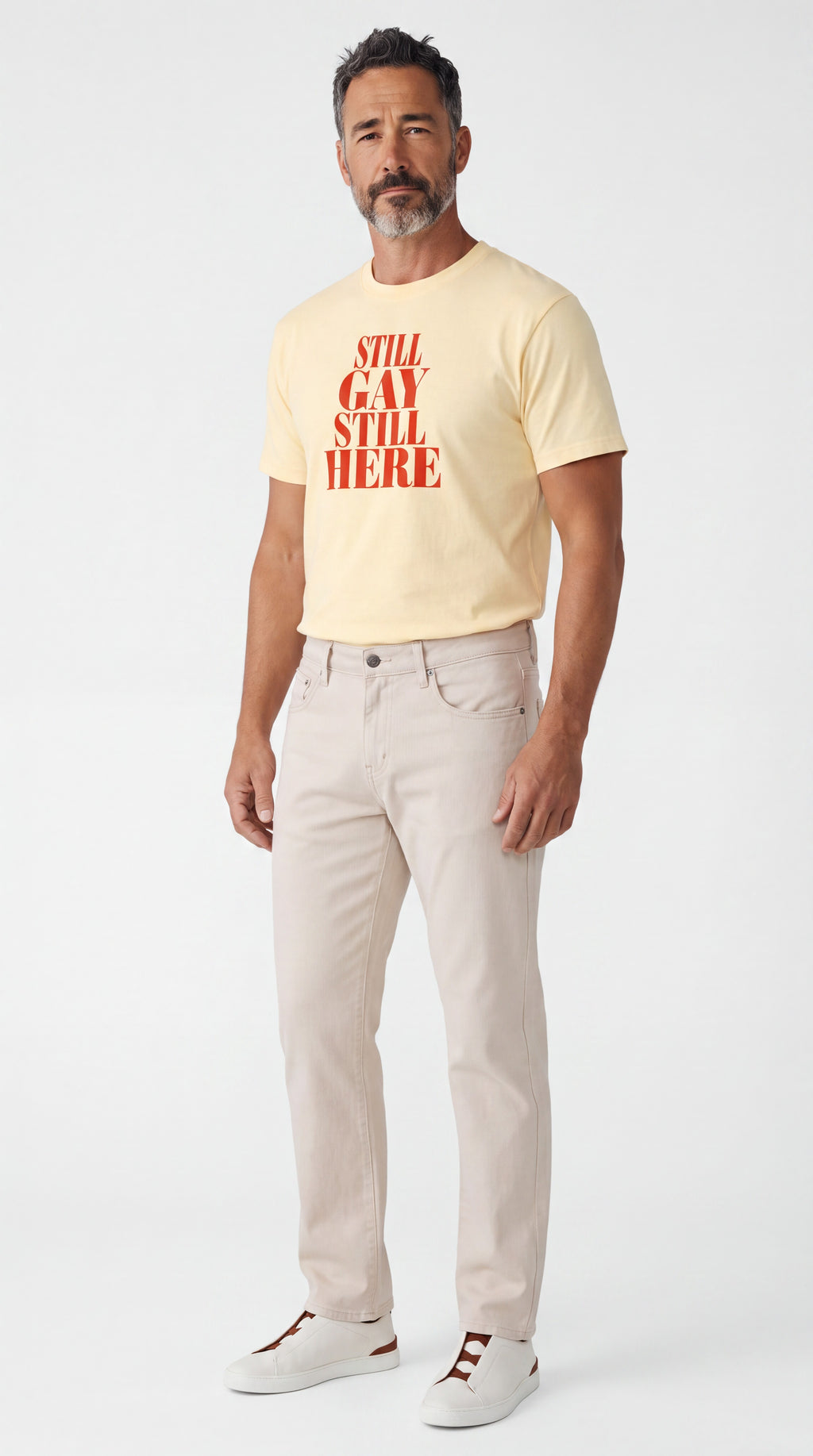 Unisex Seamless 100% Cotton Tee | STILL GAY STILL HERE