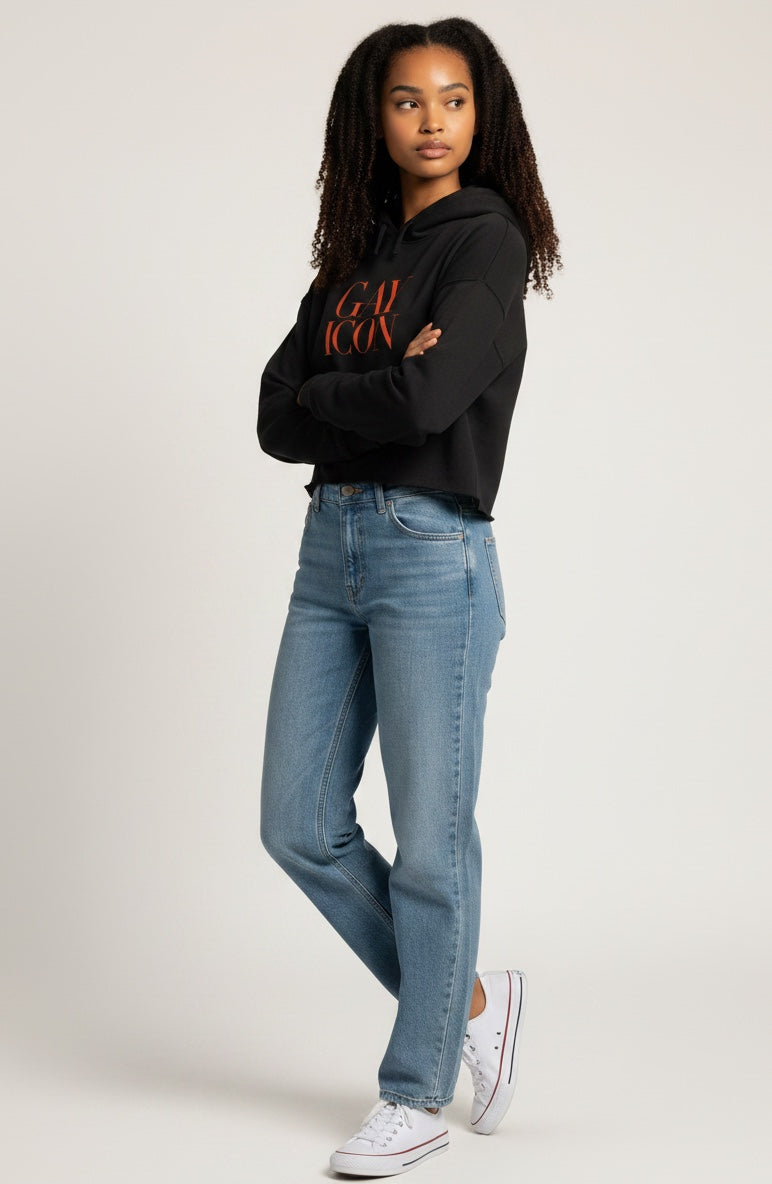 Cropped Women's Hoodie | GAY ICON | GAY ICON COLLECTION
