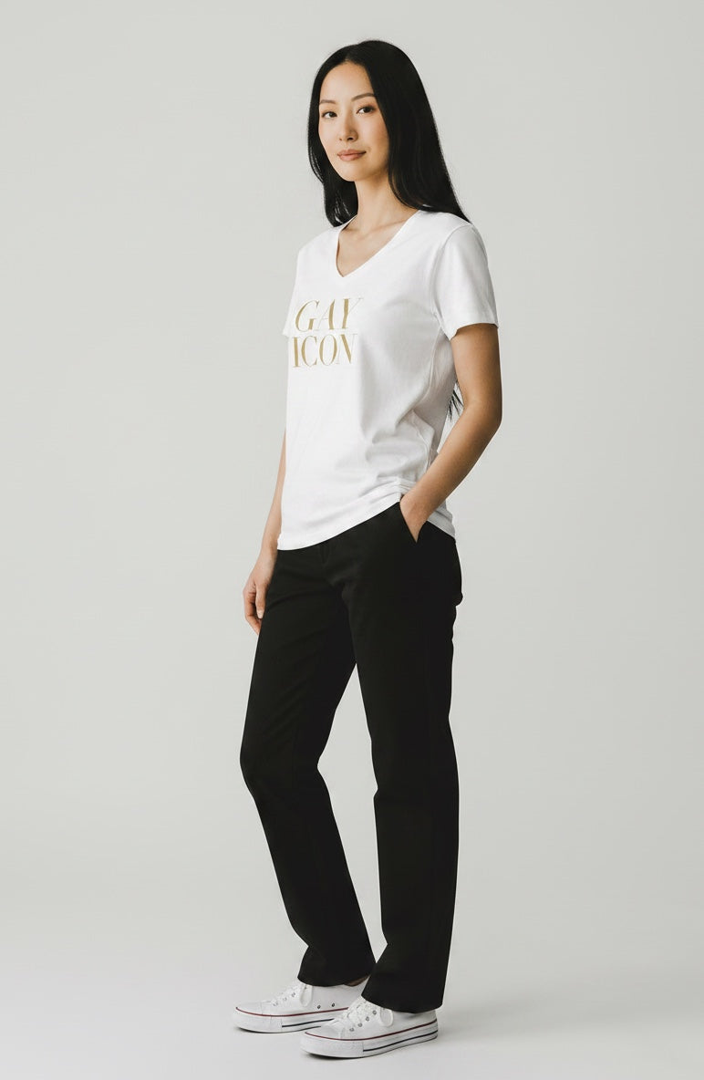 V-Neck Women's Tee — GAY ICON | Gay Icon Collection