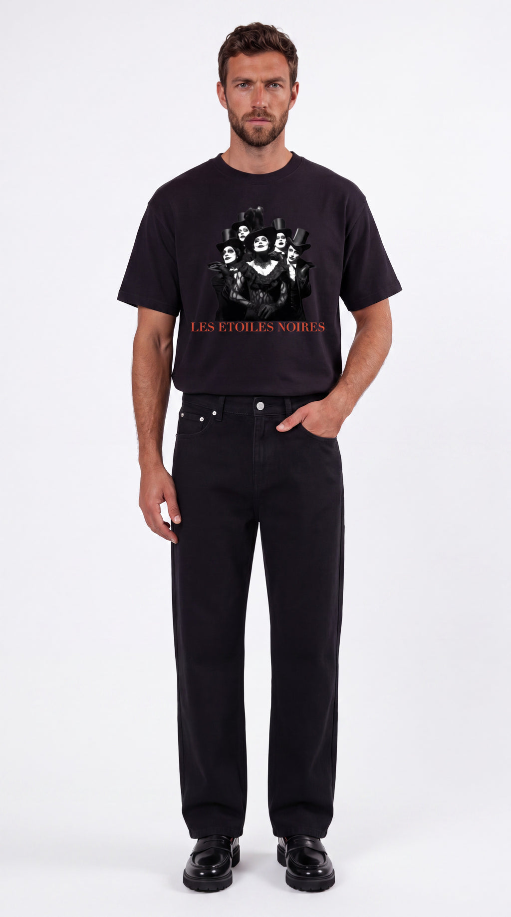 Unisex Heavyweight Oversized 100% Cotton Tee  | LES ÉTOILES NOIRES