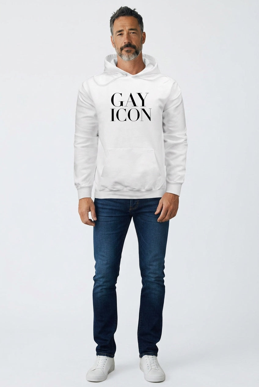 Bold LGBTQ+ Statement Hoodie | GAY ICON | GAY ICON COLLECTION
