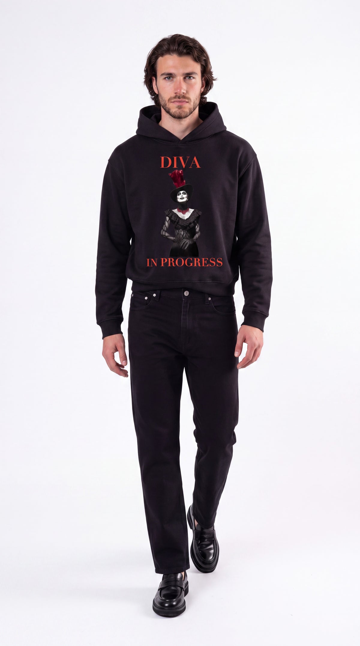 Unisex Cropped Hoodie | DIVA IN PROGRESS