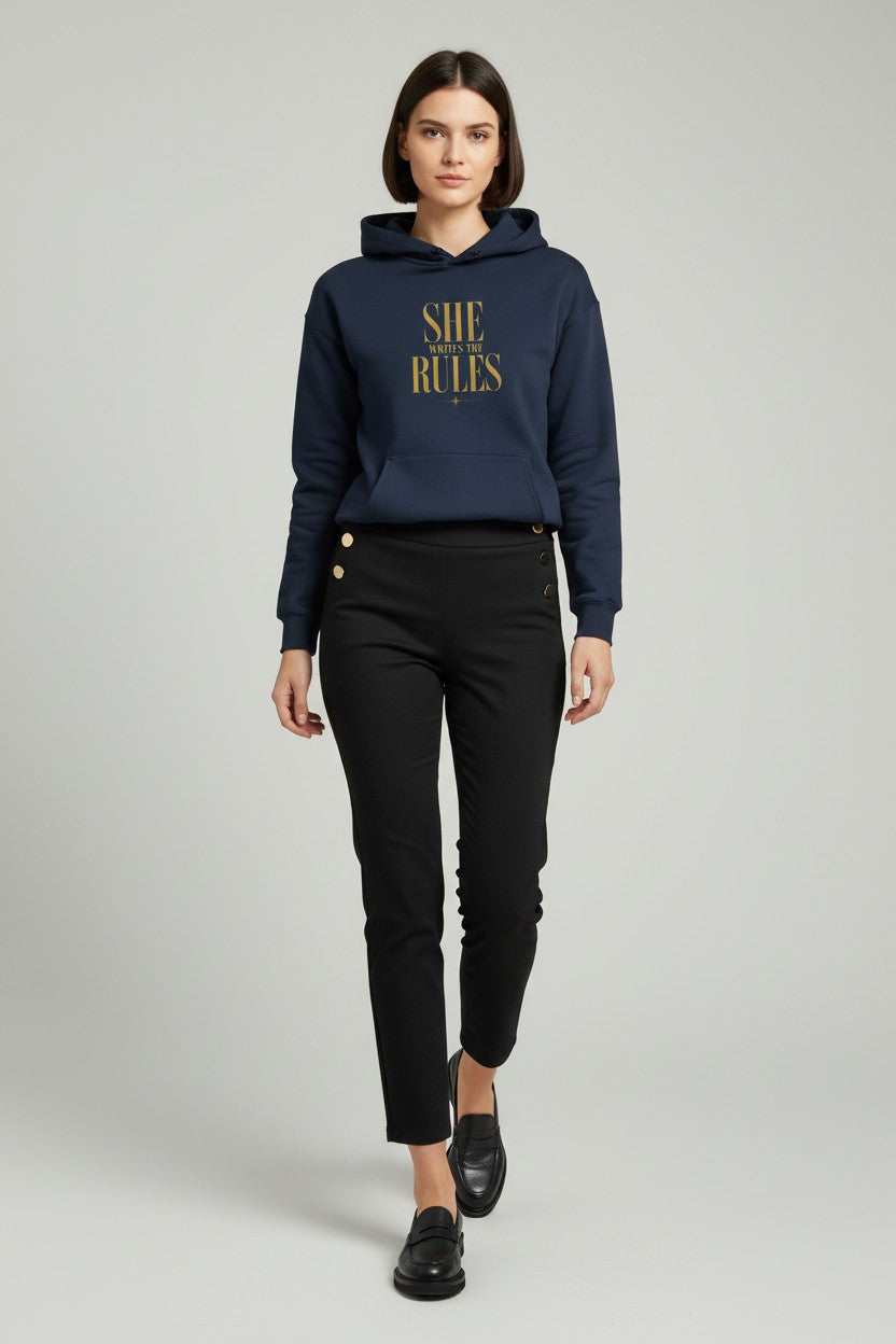 Premium Unisex Fleece Hoodie | SHE WRITES THE RULES | CONVERSATION COLLECTION