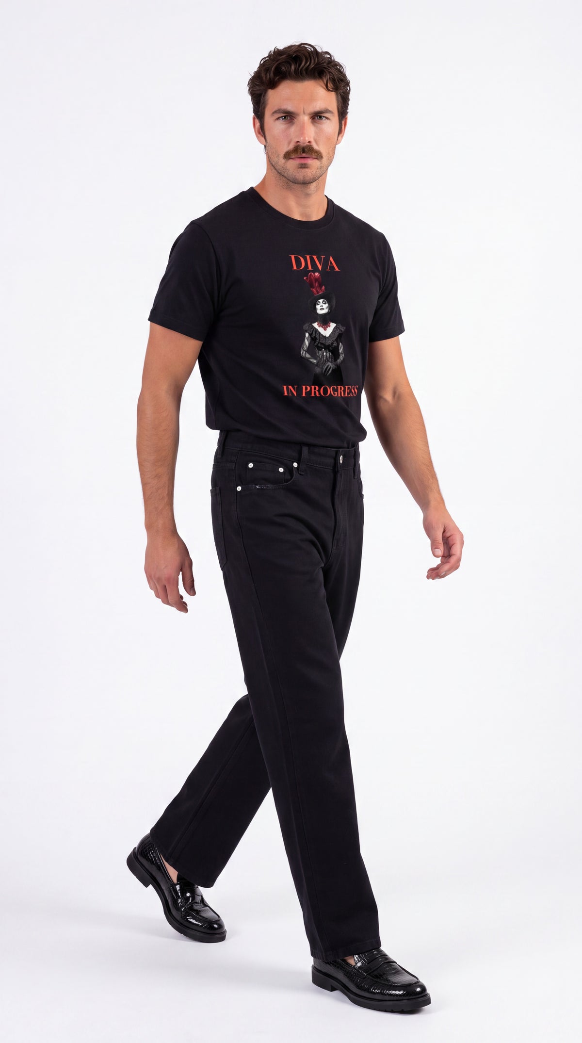 Unisex Slim Fit Heavyweight Tee | DIVA IN PROGRESS