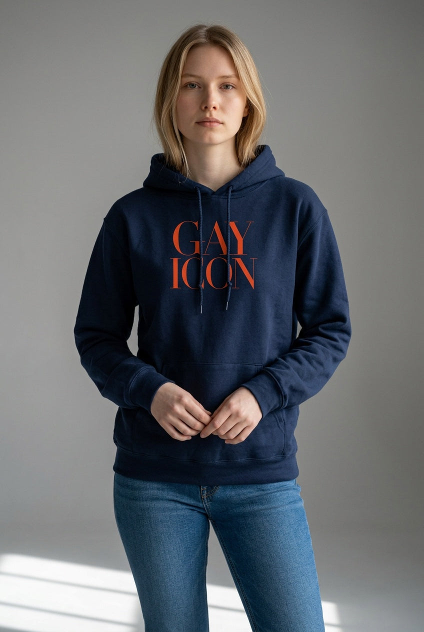 Bold LGBTQ+ Statement Hoodie | GAY ICON | GAY ICON COLLECTION