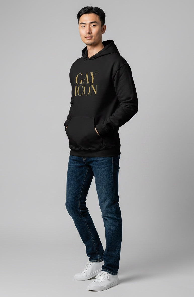 Bold LGBTQ+ Statement Hoodie | GAY ICON | GAY ICON COLLECTION