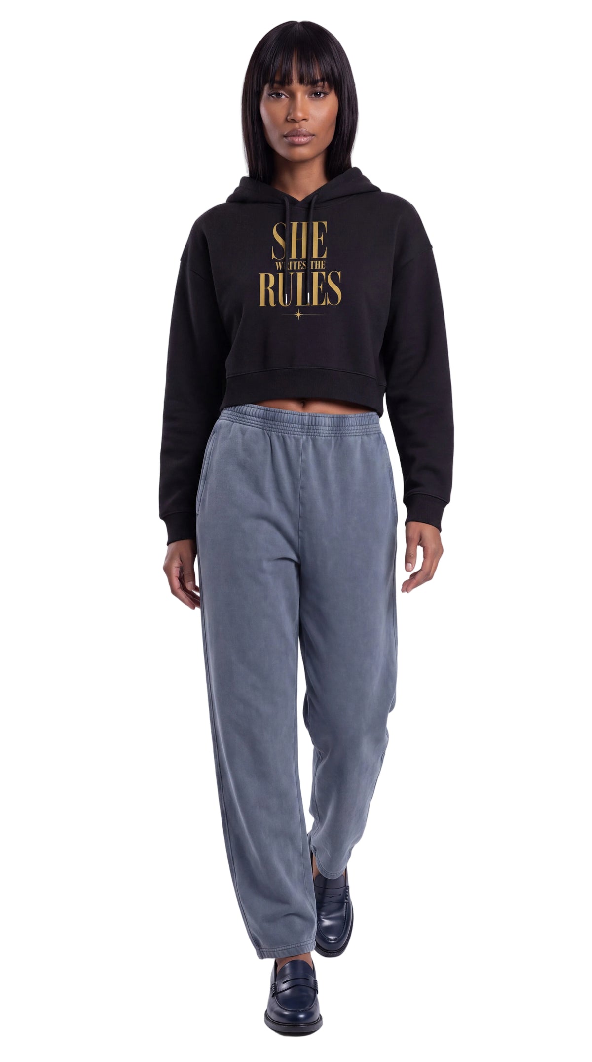 Women's Cropped Hoodie | SHE WRITES THE RULES