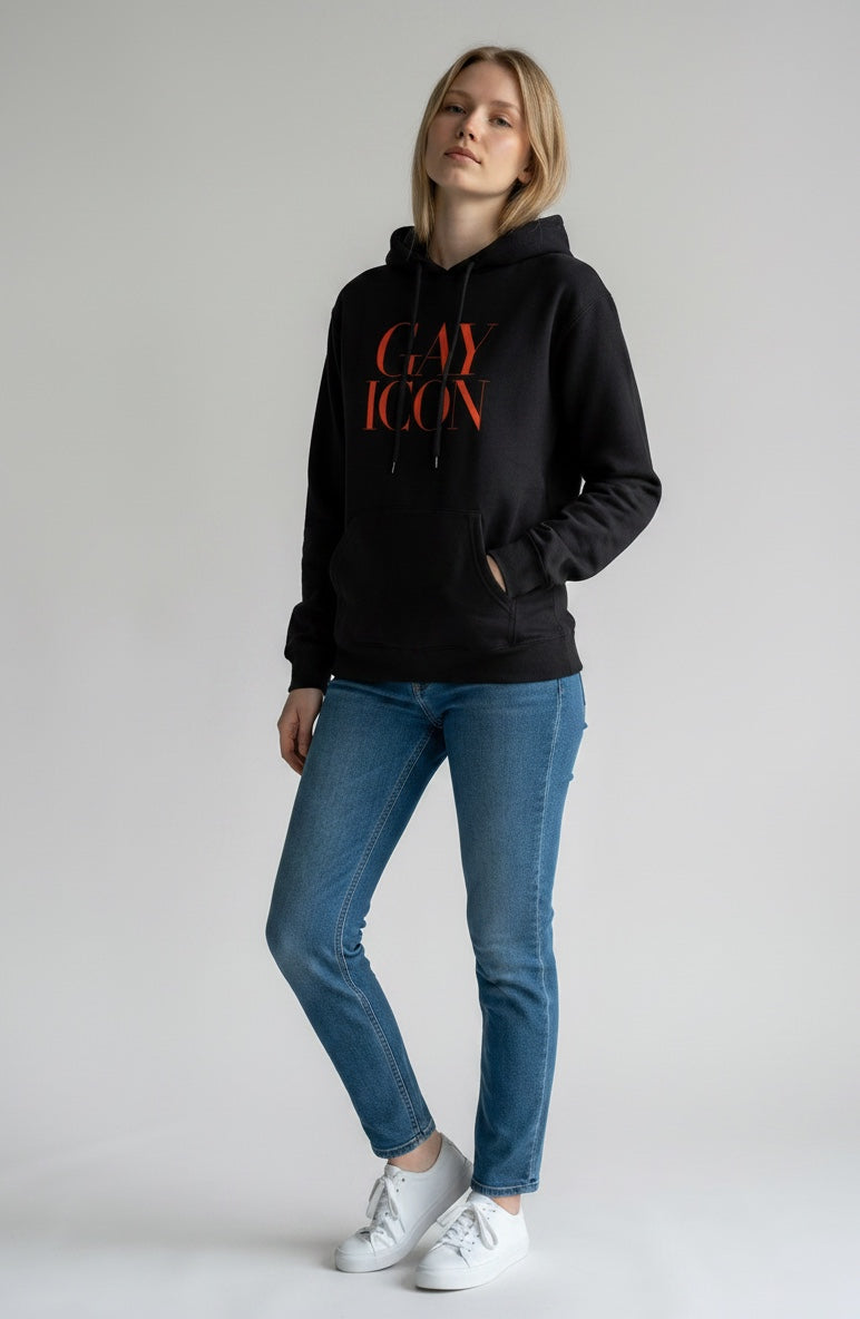 Bold LGBTQ+ Statement Hoodie | GAY ICON | GAY ICON COLLECTION