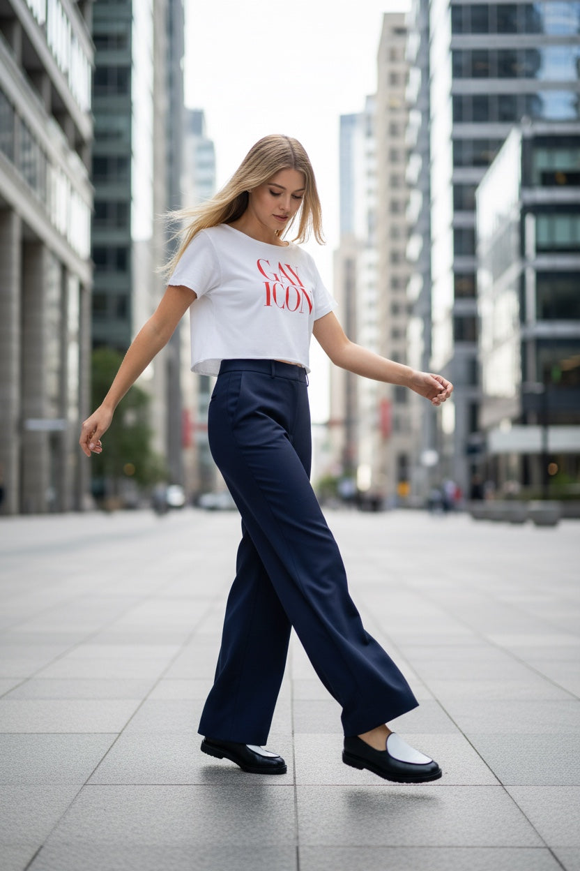 Off-Shoulder Rolled Hem Cotton T-Shirt |GAY ICON| GAY ICON COLLECTION