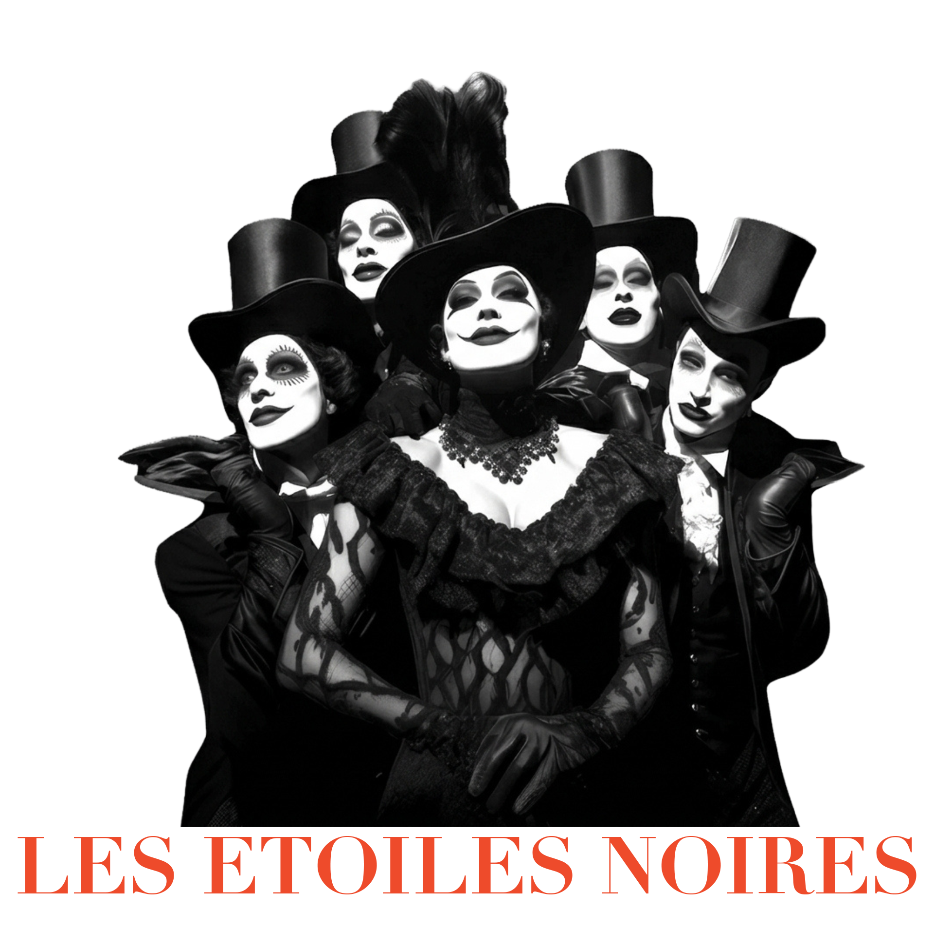 Oversized Grafik-T-Shirt — LES ÉTOILES NOIRES | Noir Streetwear