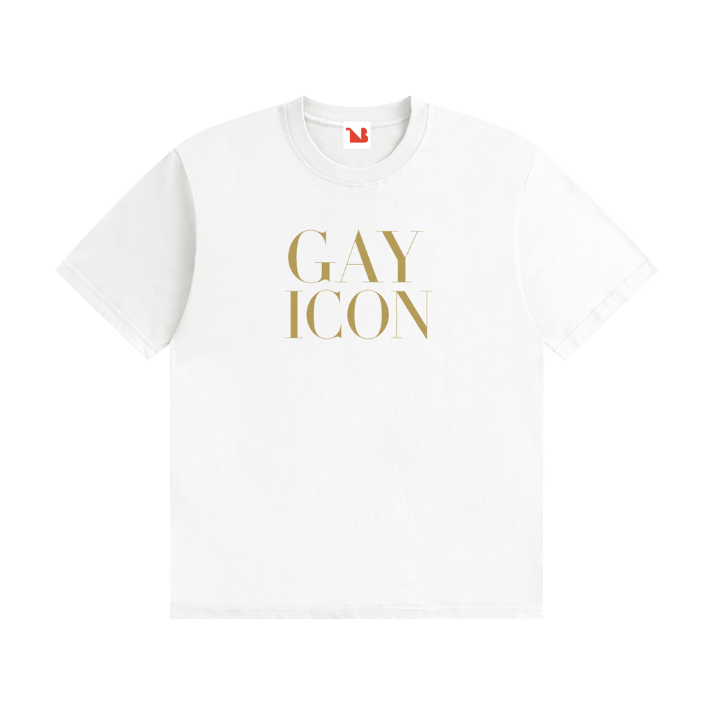 Unisex Seamless 100% Cotton Tee Gold Logo