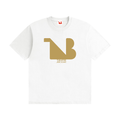 Unisex Seamless 100% Cotton Tee Gold Logo