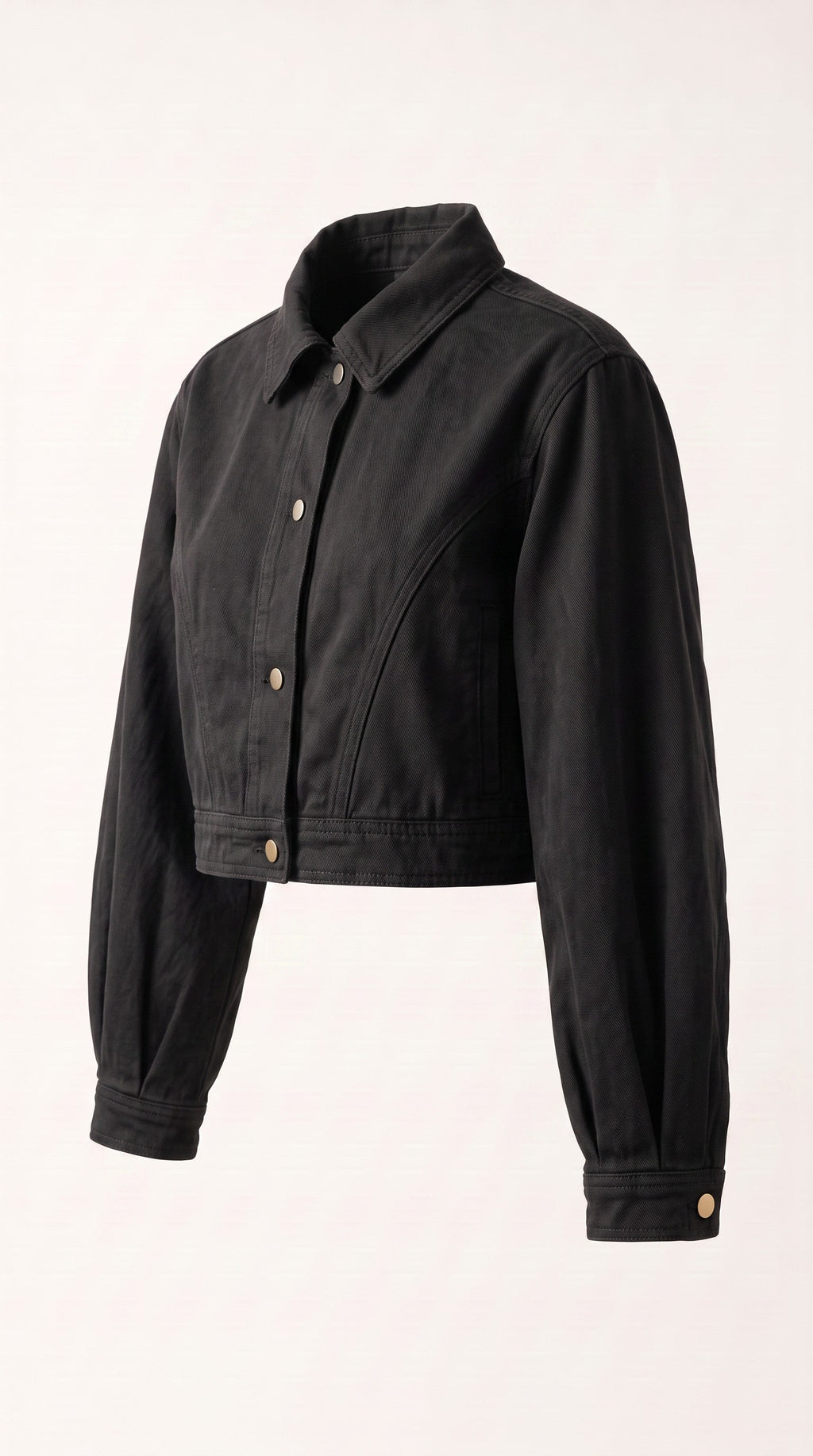 Women’s Crop Denim Jacket | LES ÉTOILES NOIRES