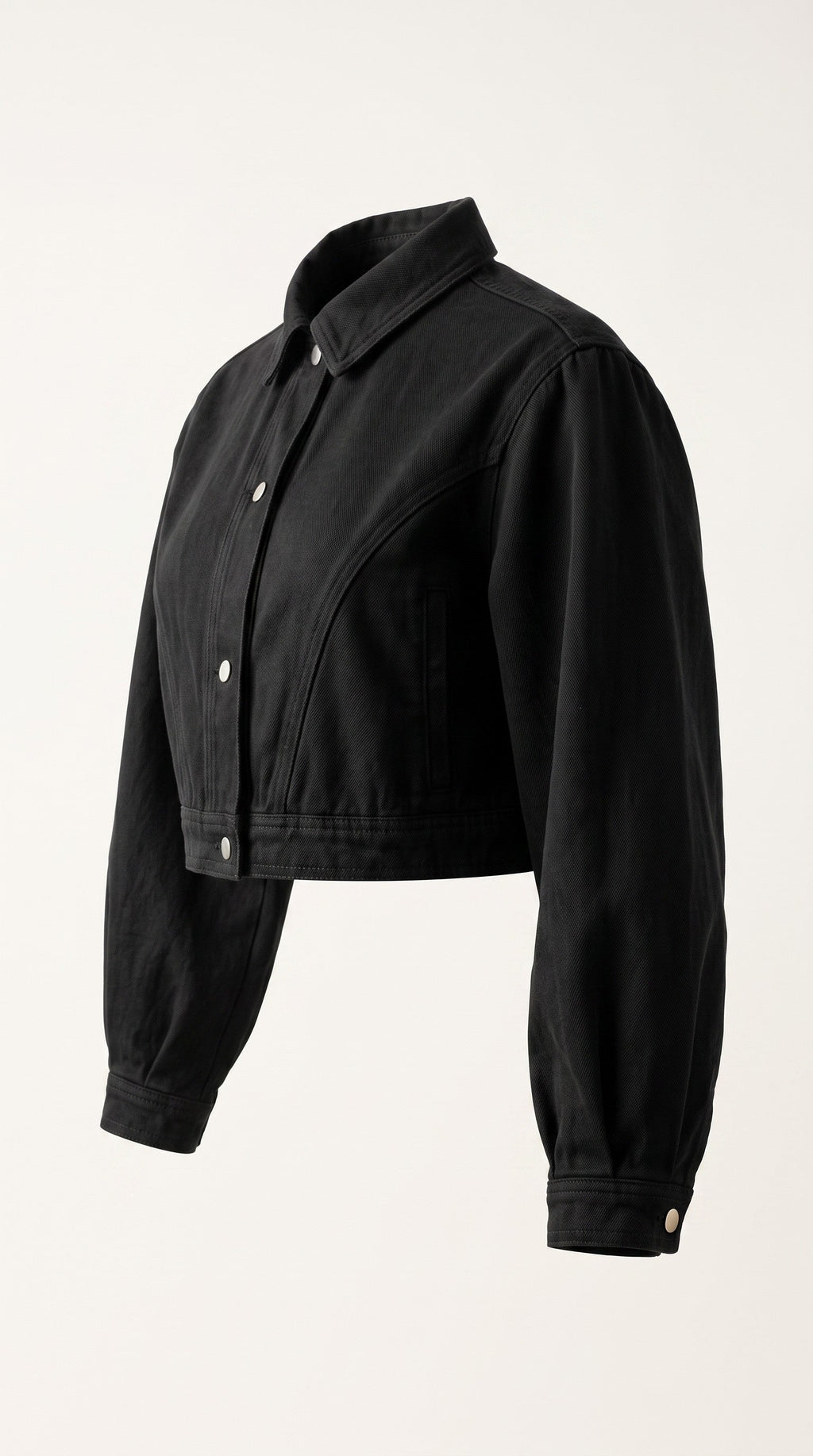 Women’s Crop Denim Jacket | LES ÉTOILES NOIRES