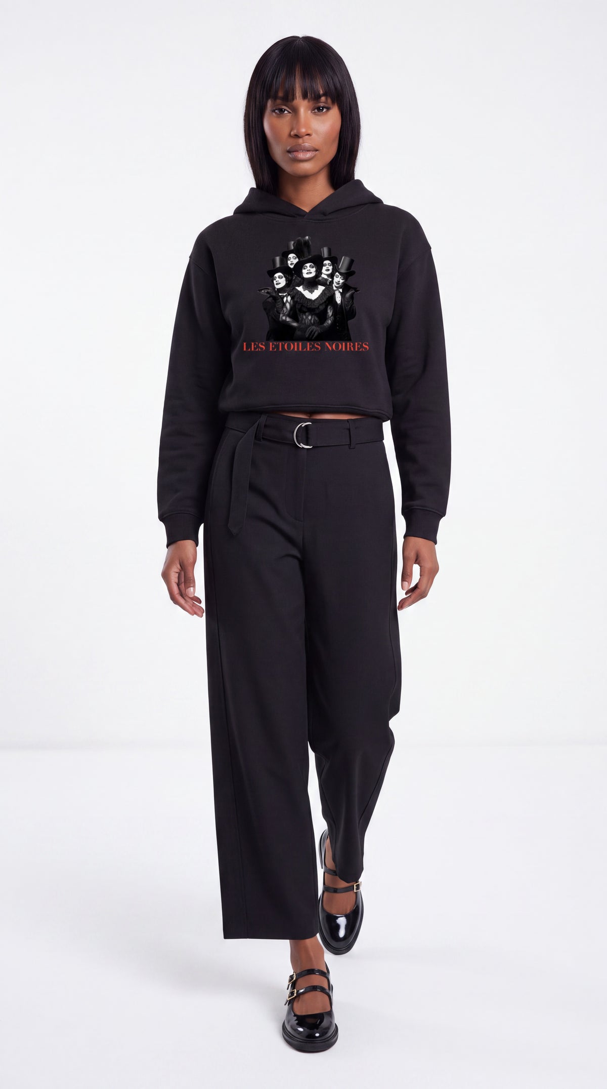 Unisex Cropped Hoodie | LES ÉTOILES NOIRES