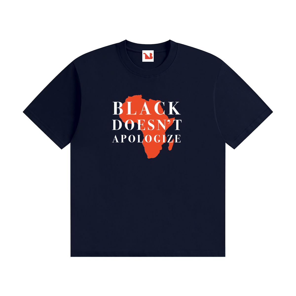Unisex Seamless 100% Cotton Tee | BLACK DOESN'T APOLOGIZE
