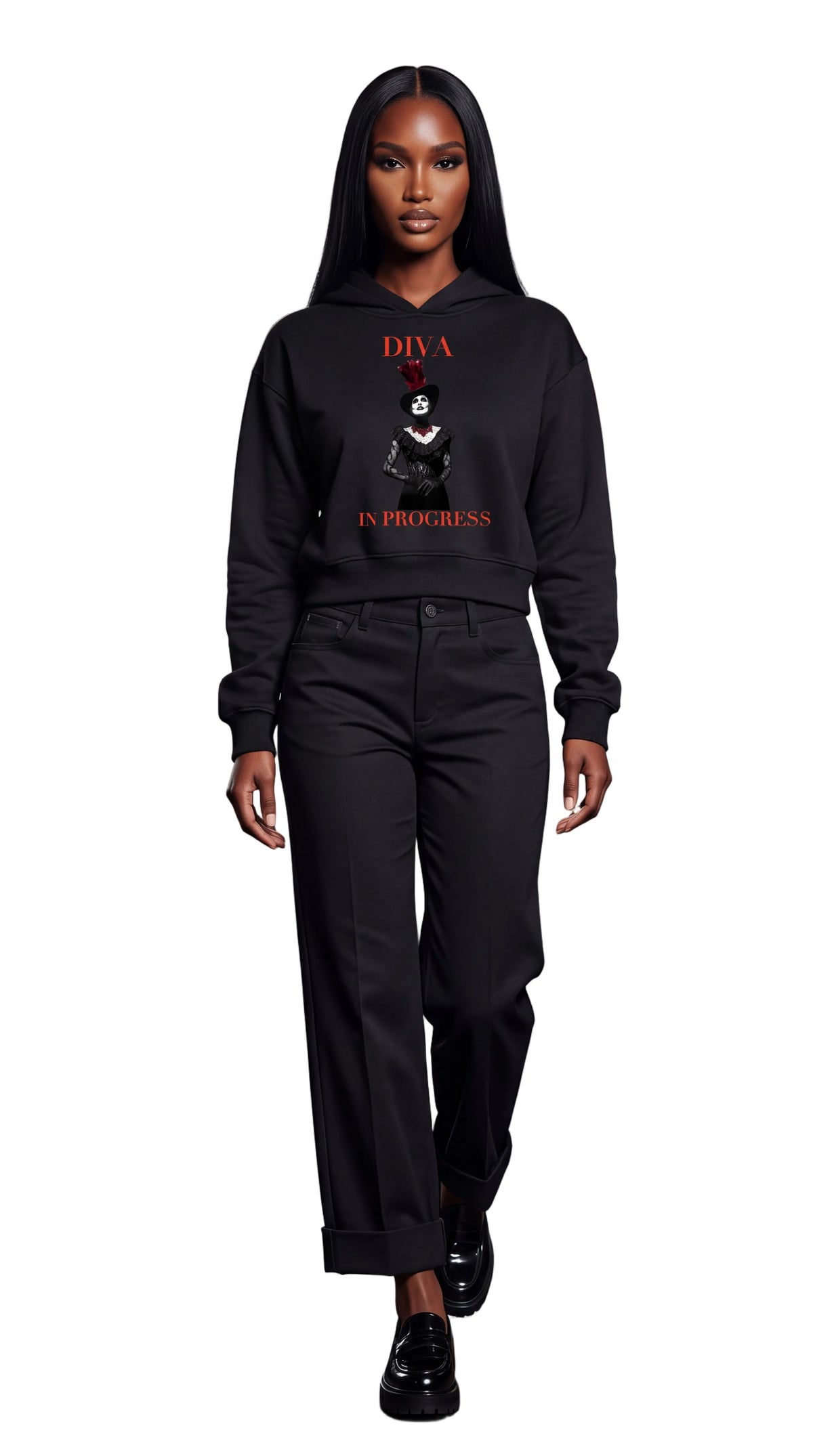 Unisex Cropped Hoodie | DIVA IN PROGRESS
