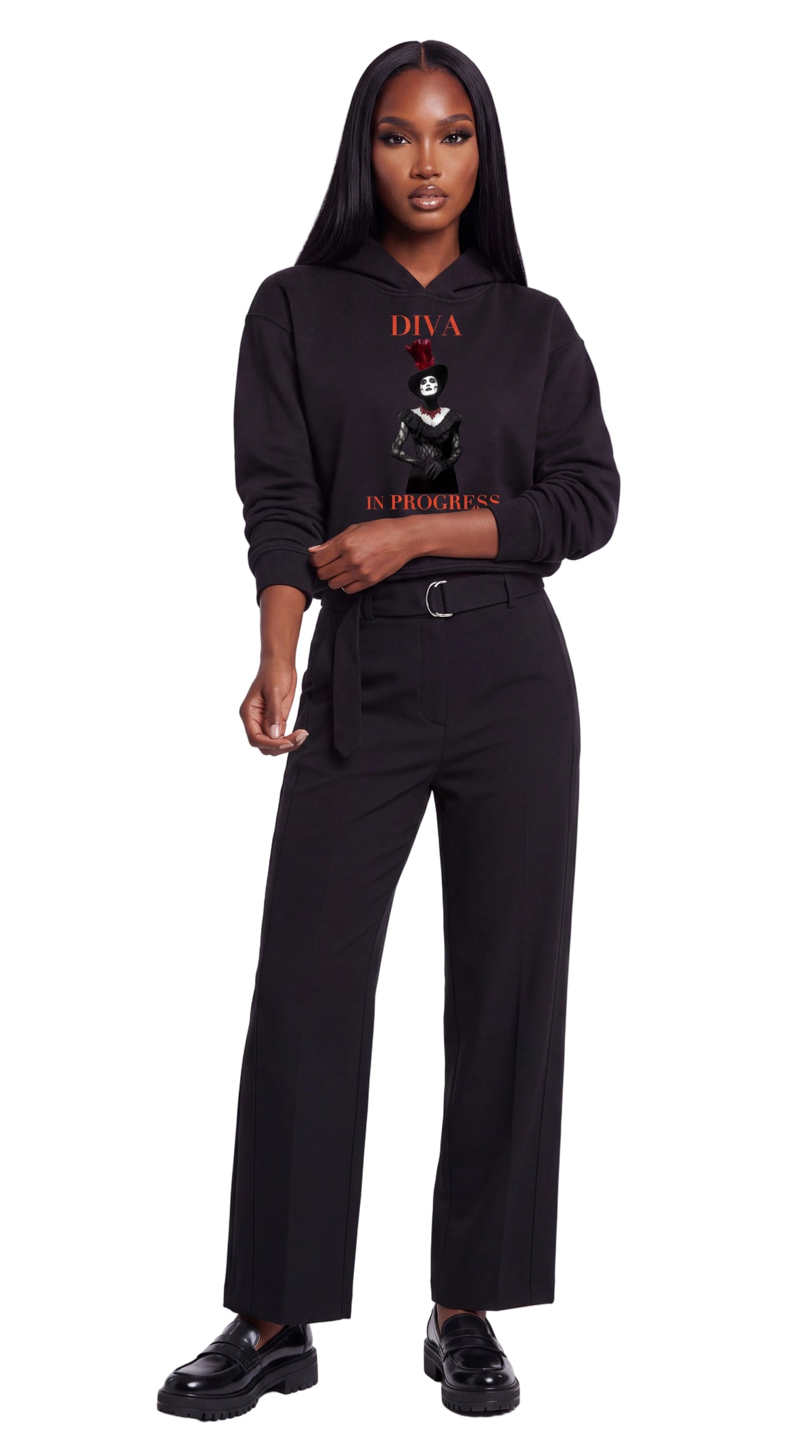 Unisex Cropped Hoodie | DIVA IN PROGRESS