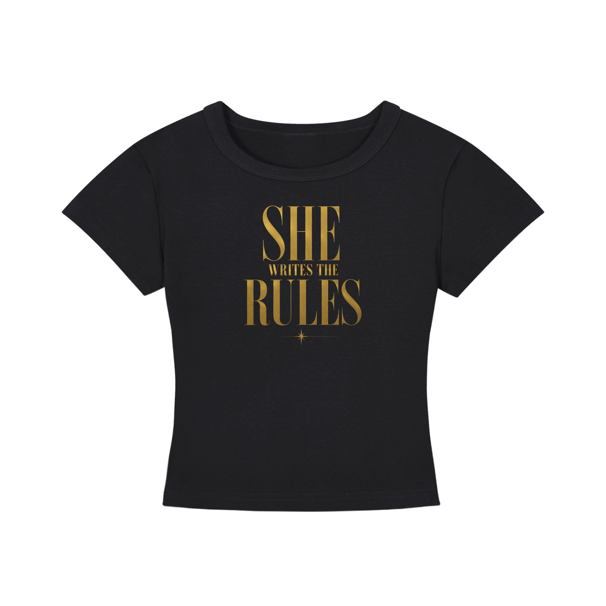 Women's Cropped Crewneck Tee  | SHE WRITES THE RULES