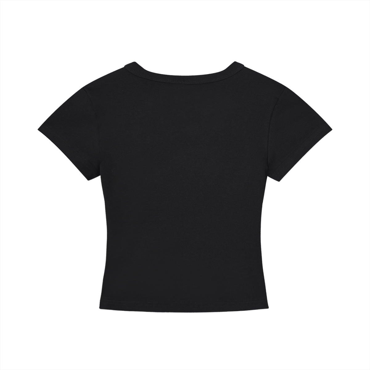 Women's Cropped Crewneck Tee Gold Logo