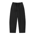 Unisex Vintage Wash Loose Sweatpants Black