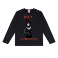 Heavyweight Long Sleeve Tee — DIVA IN PROGRESS | Noir Aesthetic