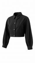 Women’s Crop Denim Jacket | LES ÉTOILES NOIRES