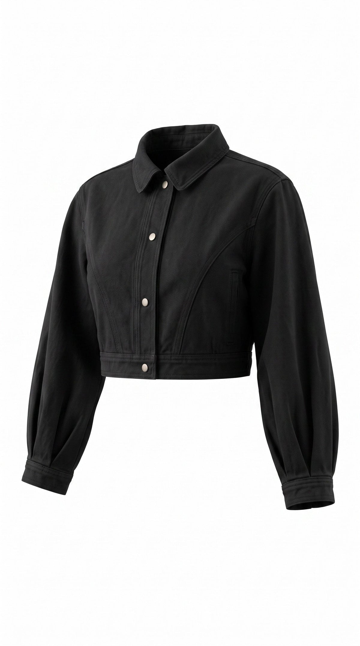 Women’s Crop Denim Jacket | LES ÉTOILES NOIRES