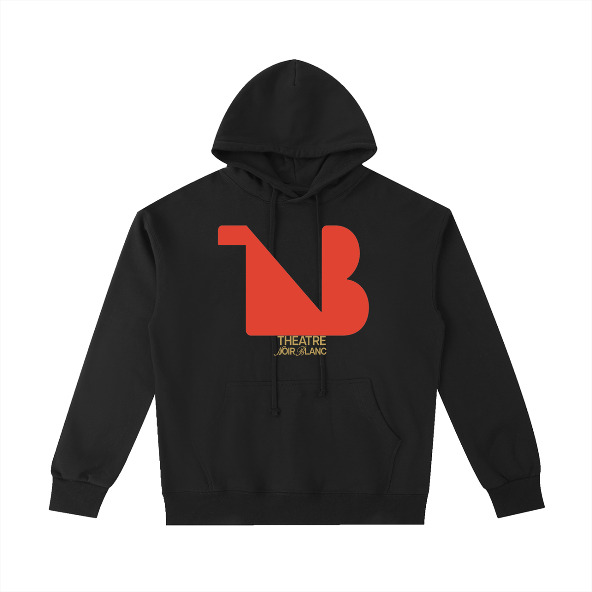 Unisex Heavyweight 100% Cotton Hoodie Red Logo