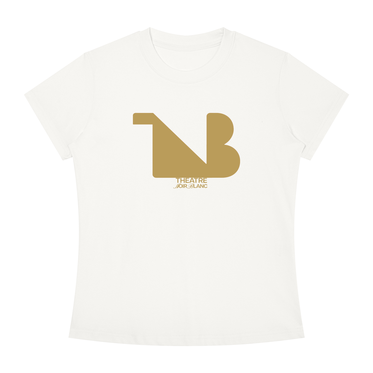 Women's Slim Fit Crewneck Tee Gold Logo