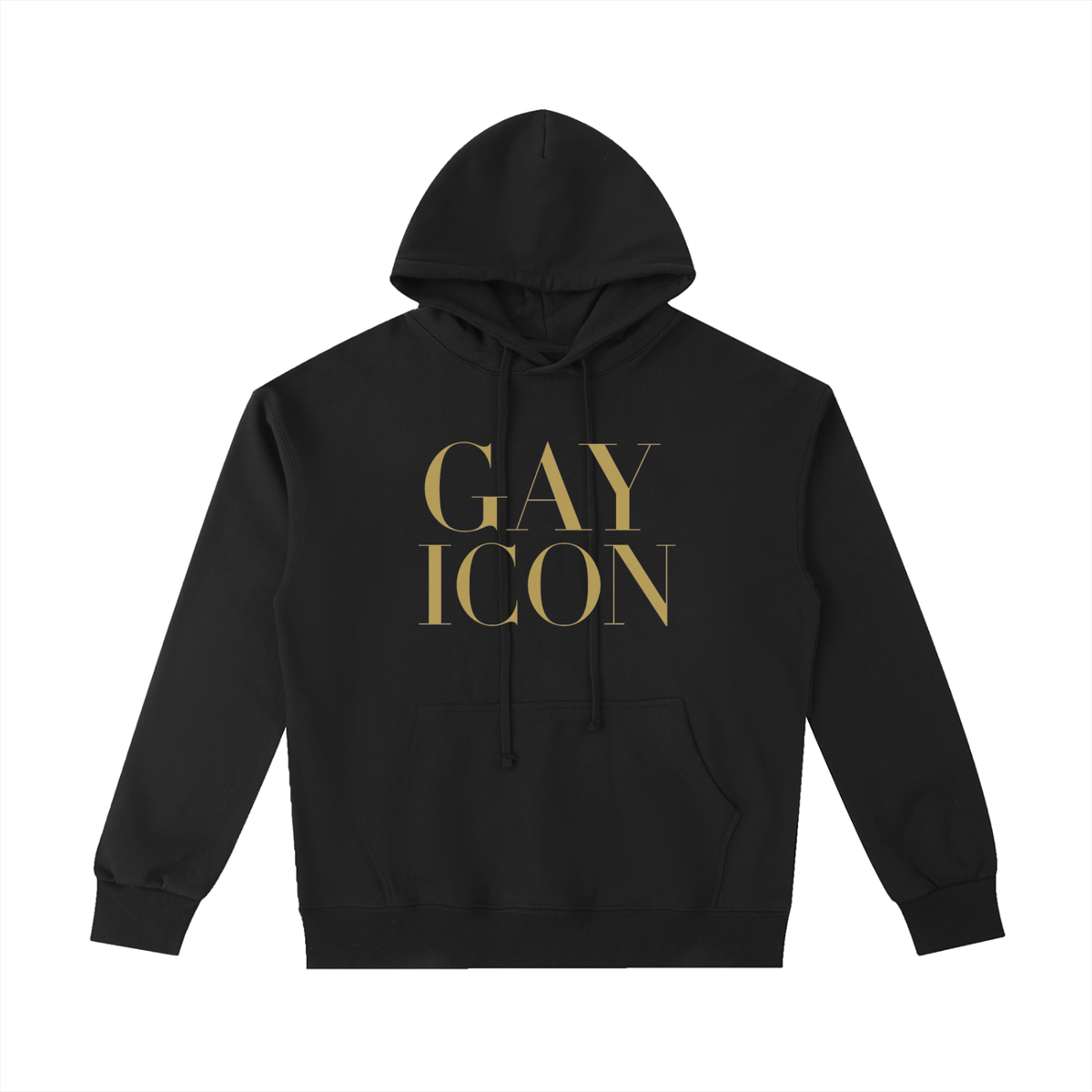 Unisex Heavyweight 100% Cotton Hoodie Gold Logo