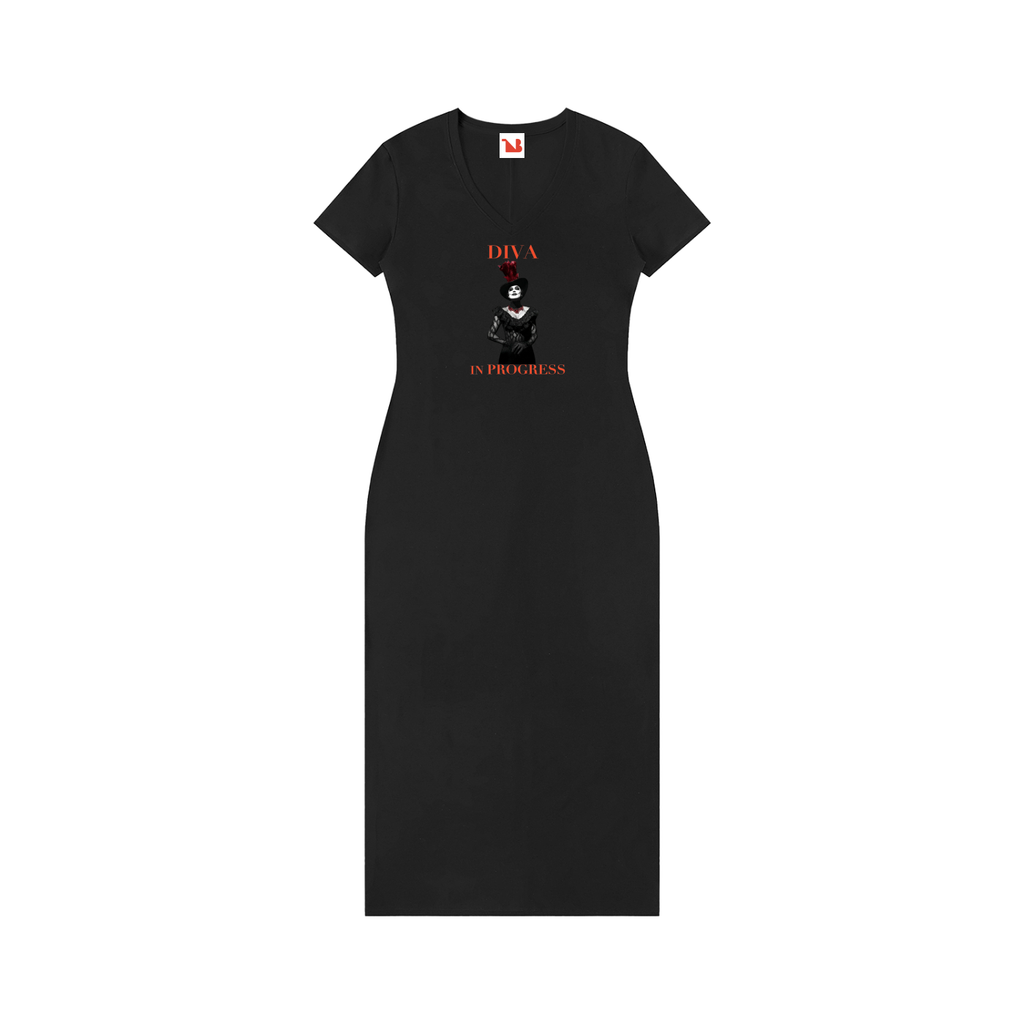 Women's V-Neck Maxi Dress | DIVA IN PROGRESS