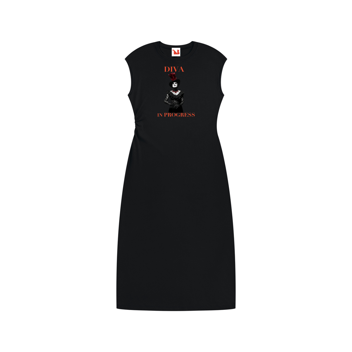 Women’s Ruched Sleeveless Dress | DIVA IN PROGRESS