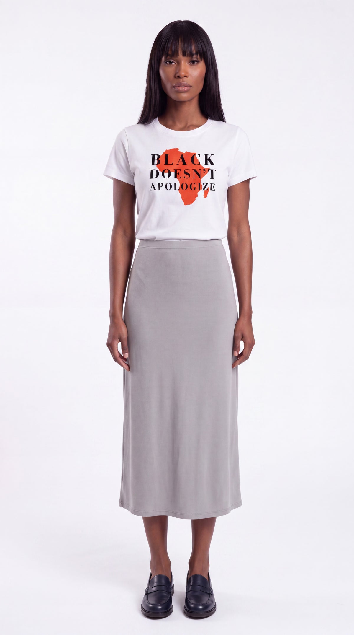 Women's Slim Fit Crewneck Tee | BLACK DOESN'T APOLOGIZE