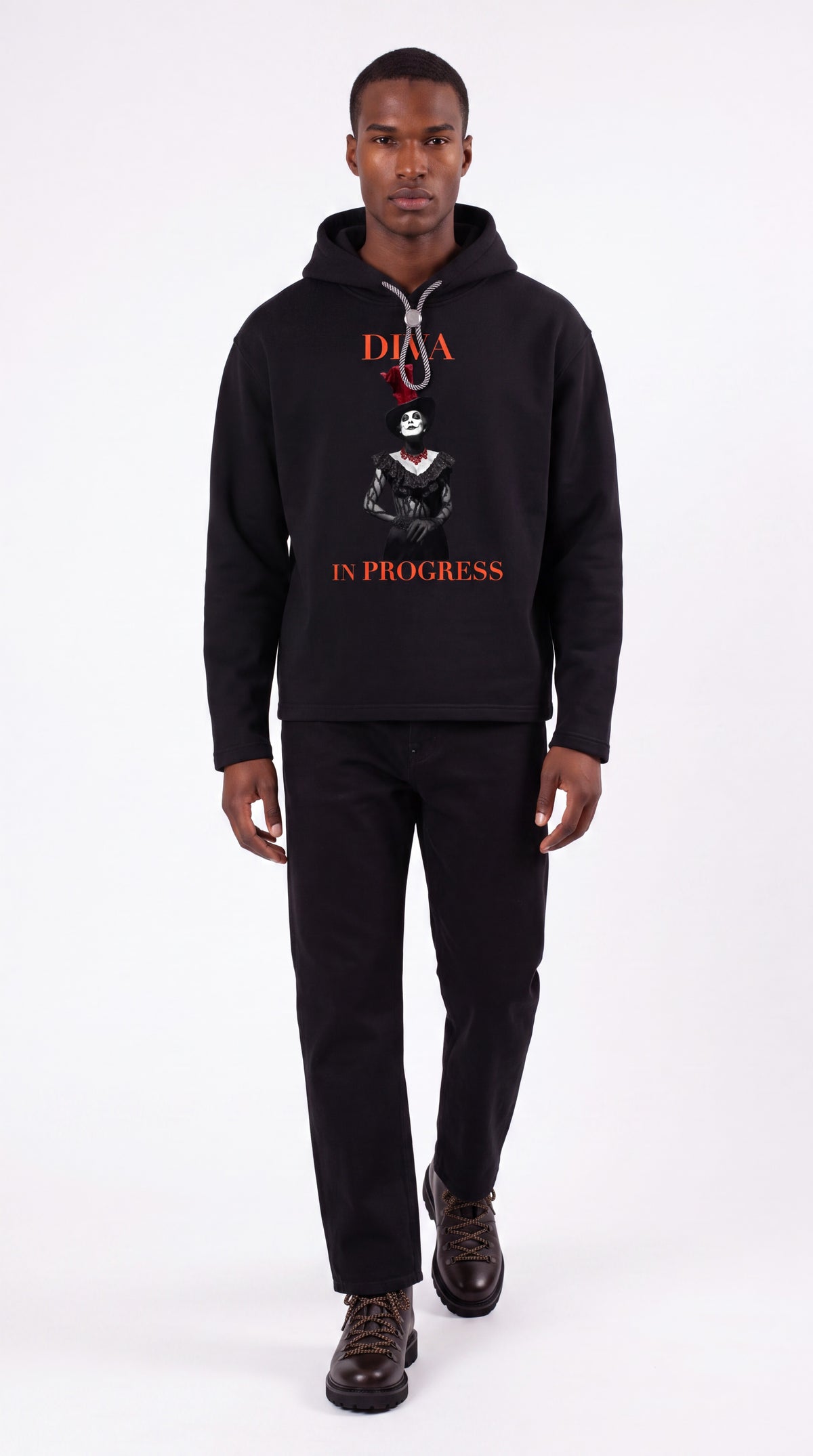 Unisex Oversized Fleece Hoodie | DIVA IN PROGRESS