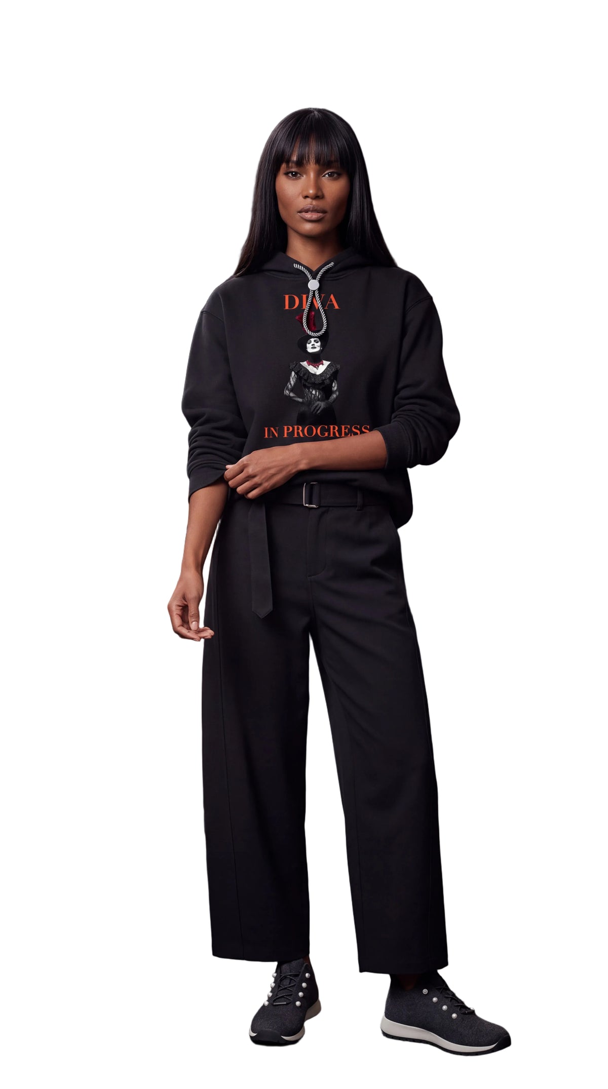 Unisex Oversized Fleece Hoodie | DIVA IN PROGRESS