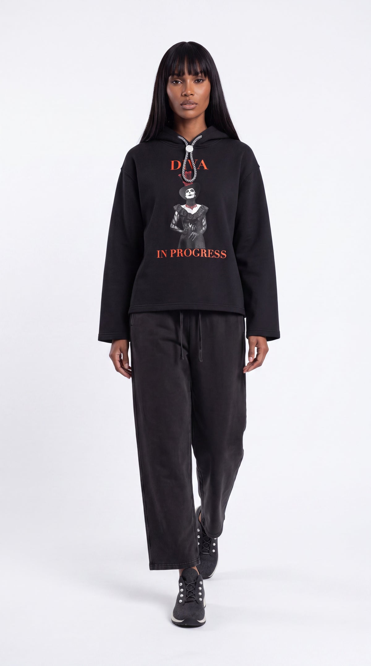 Unisex Oversized Fleece Hoodie | DIVA IN PROGRESS